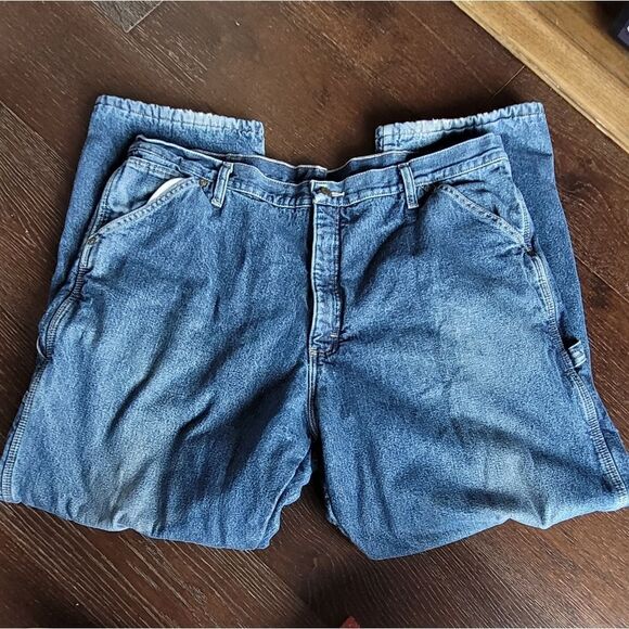 Wrangler Fleece-Lined Authentic Carpenter Jeans 40x32 - Picture 3 of 7